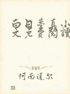 白日梦真小说全文免费阅读笔趣阁