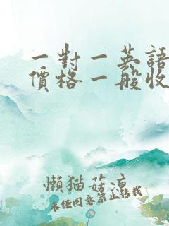 一对一英语辅导价格一般收费多少