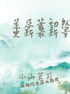 叶辰萧初然刚刚更新最新章节小说