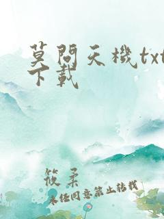 莫问天机txt下载