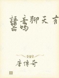 语音聊天有变声器吗