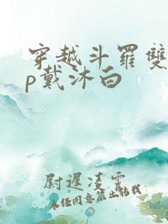 穿越斗罗双男cp戴沐白