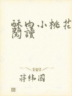 酥肉小桃花全文阅读