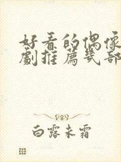 好看的偶像电视剧推荐几部