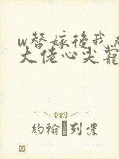 w替嫁后我成了大佬心尖宠》