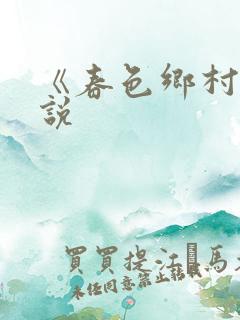 《春色乡村》小说