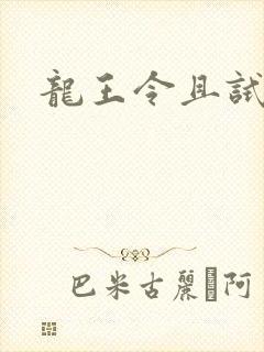 龙王令且试天下