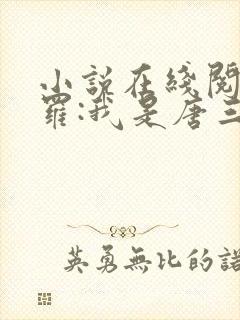 小说在线阅读斗罗:我是唐三妹妹