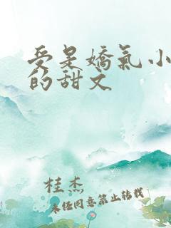 受是娇气小少爷的甜文