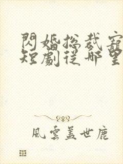 闪婚总裁宠上天短剧从哪里看全片