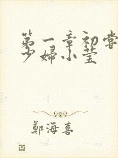 第一章初尝禁果少妇小莹
