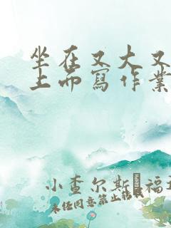 坐在又大又硬的上面写作业