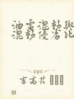 油电混动与插电混动优劣比较