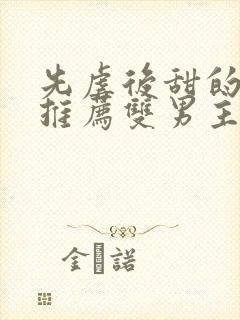 先虐后甜的小说推荐双男主