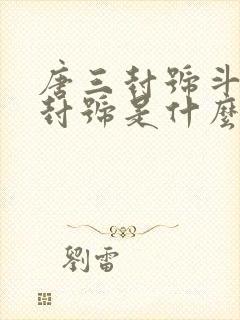 唐三封号斗罗的封号是什么