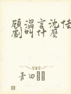 顾温言沈佳芮短剧叫什么