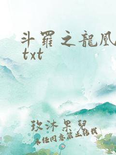 斗罗之龙凰传说 txt