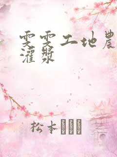 雯雯工地农民工灌浆