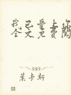 我已爱上你小说全文免费阅读txt