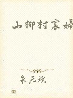 山柳村寡妇情史