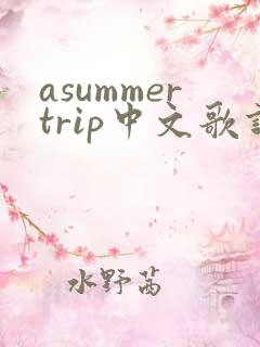 asummertrip中文歌词