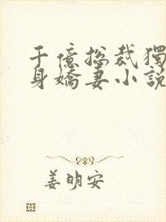 千亿总裁独宠替身娇妻小说阅读