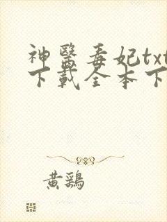 神医毒妃txt下载全本下载