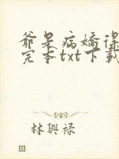 爷是病娇得宠着完本txt下载