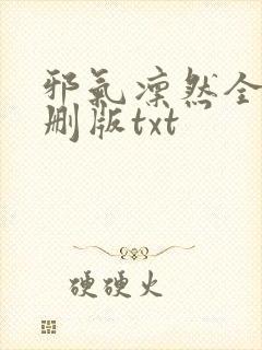 邪气凛然全本无删版txt