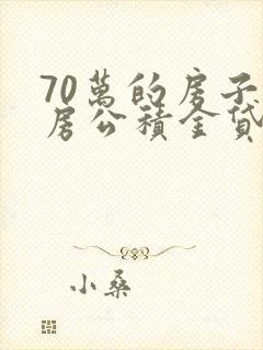 70万的房子住房公积金贷款多少