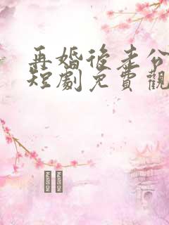 再婚后老公和我短剧免费观看