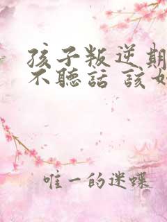 孩子叛逆期的 不听话 该如何应对