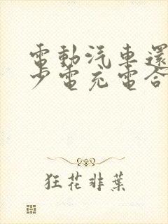 电动汽车还剩多少电充电合适