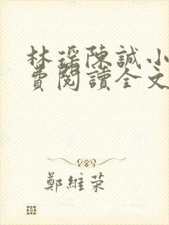 林瑶陈诚小说免费阅读全文最新章节