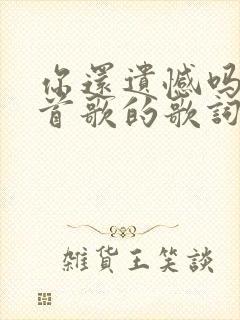 你还遗憾吗是哪首歌的歌词