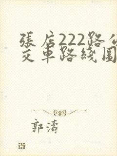 张店222路公交车路线图