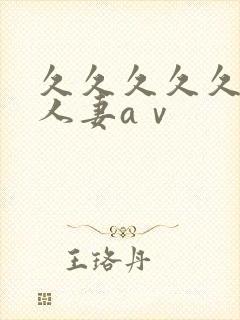 久久久久久精品人妻aⅴ