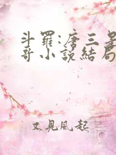 斗罗:唐三是我哥小说结局