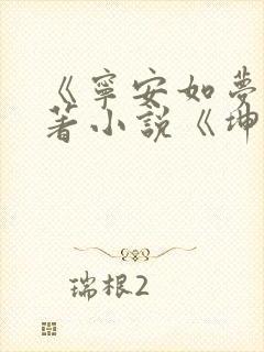 《宁安如梦》原著小说《坤宁》