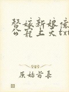 替嫁新娘亿万老公宠上天txt下载