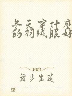 冬天穿什么颜色的羽绒服好看