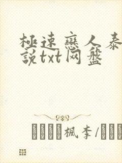 极速恋人泰剧小说txt网盘