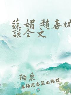 苏媚 赵春城小说全文
