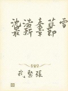 沈浩秦菲雪小说最新章节