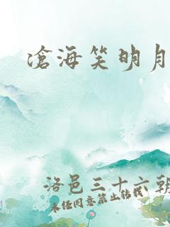 沧海笑明月