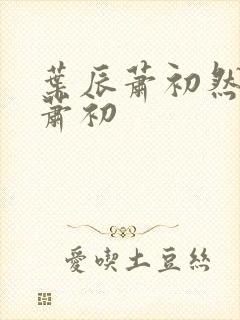 叶辰萧初然叶辰萧初