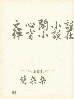 文心阁小说_无弹窗小说在线免费阅读