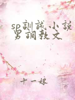 sp训诫小说男男调教文