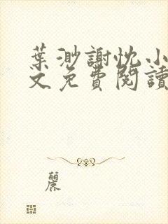 叶渺谢忱小说全文免费阅读