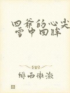 四爷的心尖宠妃 雪中回眸